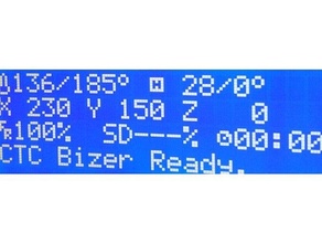 Marlin 2053 ctc Bizer Dual Zwillingsmacher Thermistoren Drucker Upgrades Makerbot Firmware 3d print model - Mito3D