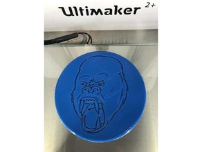 Rey Kong posavasos portavasos gorila gorillaz laboratorio ideas 3d print model - Mito3D