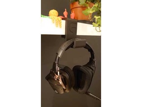 logitech headphone hanger ikea lack 3d print model - Mito3D