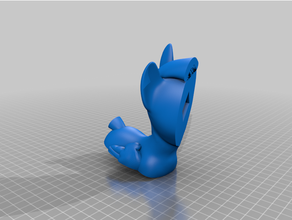 sfm poney chacek prêt impression mignonne figure figurine petit Poney Pégase idiot 3d print model - Mito3D