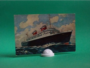 cartão postal suporte 3d print model - Mito3D