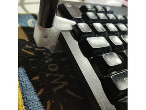 tex shinobi keyboard 635mm mounter & usb holder 489 maount 3d print model - Mito3D