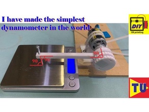 simplest dynamometer 3d print model - Mito3D