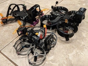 modular nackt Held 8 rig Drohnen fpv Kamera montieren gopro Cinewhoop 3d print model - Mito3D