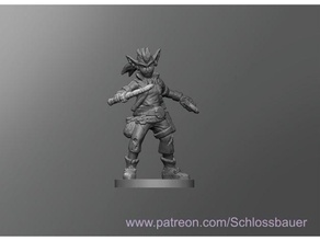 goblin femmina ver1 dnd dungeon draghi tavolo 3d print model - Mito3D
