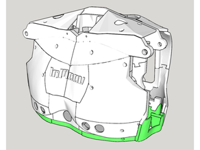 Inmoov fracasso peito modificações 3d print model - Mito3D
