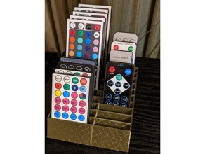 led remote holder 20 remotes 3d print model - Mito3D