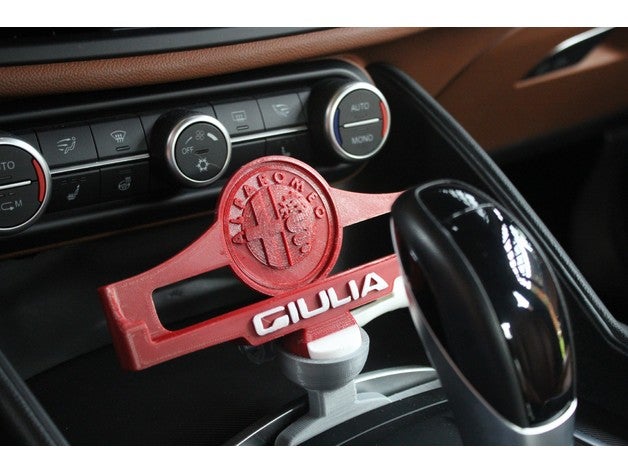 supporto cellulare alfa romeo Giulia stelvio Telefono In piedi a50 Alfa Romeo anycubic i3 mega audi macchina cellula marco 3D print model - Mito3D