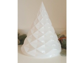 Noel ağaç vazo dekorasyon tatil oyuk sarmal hale getirmek mod dekorasyonlar 3d print model - Mito3D