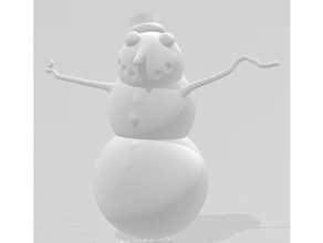 homem neve Natal arrepiante feriado decoração boneco natal 3d print model - Mito3D