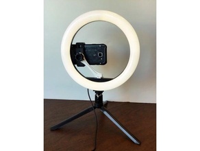 Dakason fijo retrato paisaje soportes LED anillo ligero cámara montar célula teléfono cuello cisne reemplazo 3d print model - Mito3D