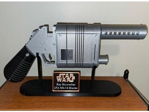 display stand & screws pins rey blaster awakens bolt bolts force gun mount pin screw skywalker star wars 3d print model - Mito3D