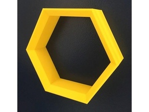 hexagone étagère rayon miel winnie caca 3d print model - Mito3D