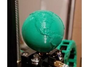 globe extruder knob - ender 3 pro creality earth ender3 3d print model - Mito3D