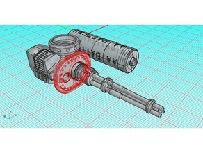 rotierend Autokanone Ritter 3d print model - Mito3D