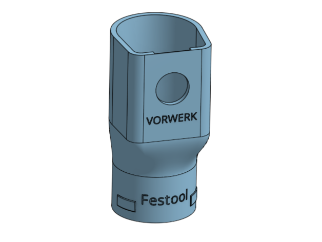 festool Vakuum Reiniger Schlauch Adapter vorwerk Staub Kollektor Extraktor vac 3D print model - Mito3D