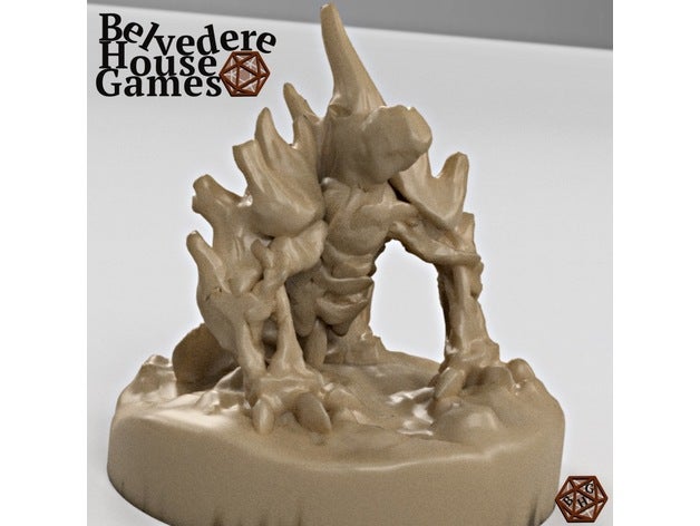 skeleton warhound 28mm mini - support free miniature 3dprintable dead demon devil dnd dungeon dungeons dragons evil frostgrave ghoul golem miniatures necromancer supports pathfinder rpg roleplaying game summoner supportless table tabletop gaming terrain undead 3D print model - Mito3D
