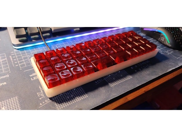 planck high profile case keyboard mechanical 3D print model - Mito3D
