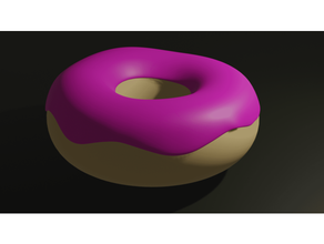 Donut di Homère Simpson dessin animé Springfield 3d print model - Mito3D