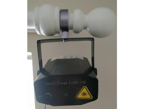 laser monter rideau pôle Lasermount 3d print model - Mito3D
