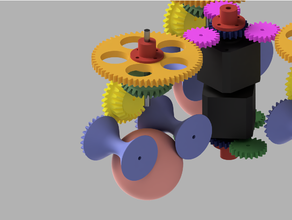 synchro robot drive mechanism 3d print model - Mito3D