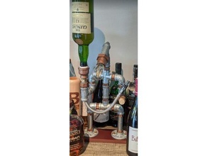 liquor dispenser pipe man lamp bar bottle fittings 3d print model - Mito3D