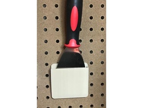 pegboard kazıyıcı bıçak ağzı Kulp destek binmek çivi yazı tahtası 3d print model - Mito3D