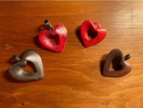 mobius heart jewelry 3d print model - Mito3D