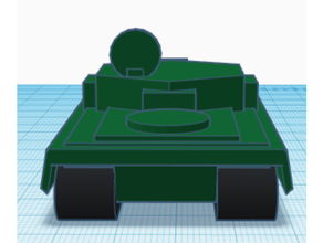 tank soldier army military simple war 3d print model - Mito3D