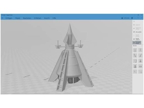 perdió espacio astronave 3d print model - Mito3D