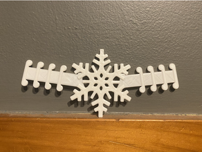 snowflake ear saver christmas covid19 earsaver snow 3d print model - Mito3D