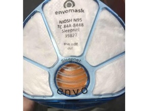 envo n95 exhaust valve plug covid emt mask strap nursing bypass 3d print model - Mito3D