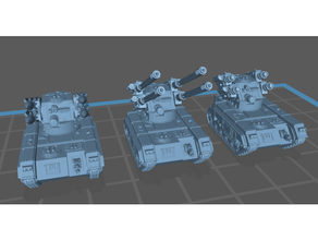 épico escala suporte tanques anti ar supressão astra militarum epic30k epic40k 40k Armagedom Griffon hidra imperial guarda mantícora Wyvern 3d print model - Mito3D