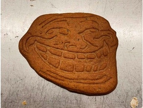 Troll Face kurabiye kesici 3d print model - Mito3D