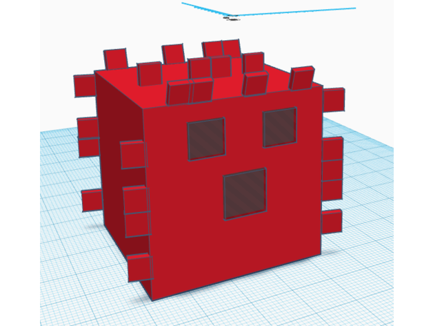 Minecraft baiacu 3D print model - Mito3D