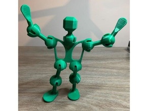 palla comune azione figura meccanico giocattolo 3d print model - Mito3D