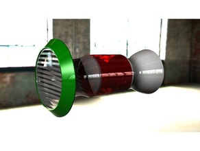 ar reciclando ventilador sucção 3d print model - Mito3D