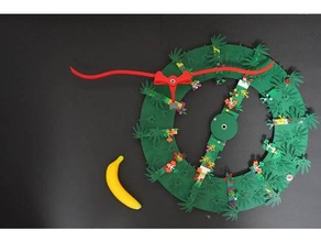 kinetic christmas wreath mywreath 3d print model - Mito3D