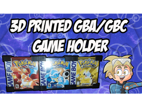 gba gbc game holder 3d print model - Mito3D