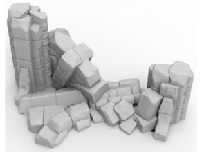 ruines générique Aperçu donjon donjons dragons fantaisie ruiner table jeu marteau guerre warhammer40k 40k 3d print model - Mito3D