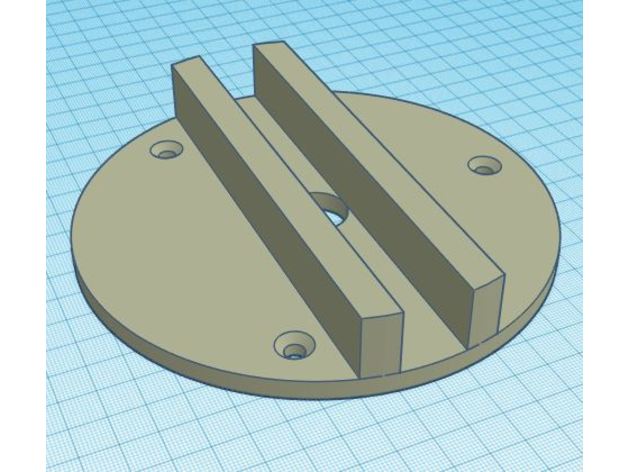 porter cable 690 plate 20mm t-slot 3D print model - Mito3D