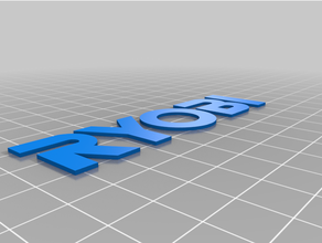 Ryobi projeto sinalização 3d print model - Mito3D