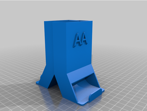 batería dispensador aa aaa soporte 3d print model - Mito3D