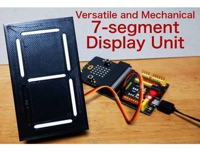 versatile mechanical 7-segment display unit clock dice timer 3d print model - Mito3D