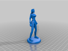 Lara Croft klasik sabit at kuyruğu mezar akıncı 3d print model - Mito3D