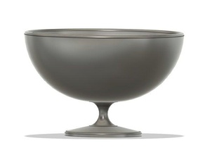 bowl plain 3d print model - Mito3D