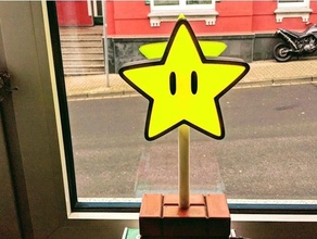 Süper Mario parlıyor star 3d print model - Mito3D
