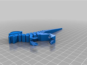 festive flexi raptor 3d print model - Mito3D