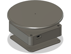 hilado plataforma fotografía mini placa giratoria autodesk fusión 360 fusion360 motorizado fotogrametría fotoscan giratorio giraduras 3d print model - Mito3D