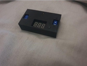 buck converter housing lm2596s screwless cover fully printable lm2596 3d print model - Mito3D